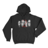 Movie Character Group Poster Hoodie Black