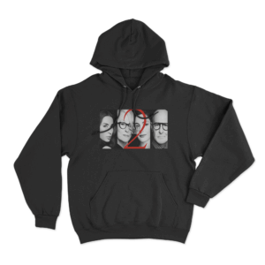 Movie Character Group Poster Hoodie Black