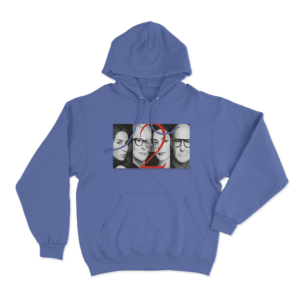 Movie Character Group Poster Hoodie Blue
