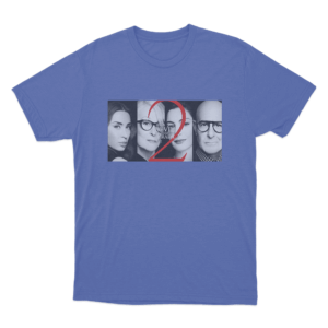 Movie Character Group Poster Unisex T Shirt Blue