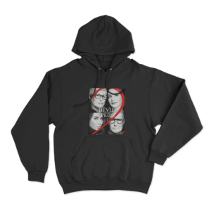 Movie Characters Hoodie Black