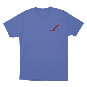 Single Devil Heel Unisex T Shirt Blue